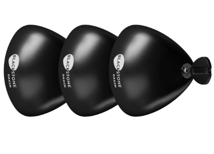 Blackstone Säkerhetslås till 3 st dörrar- Svart