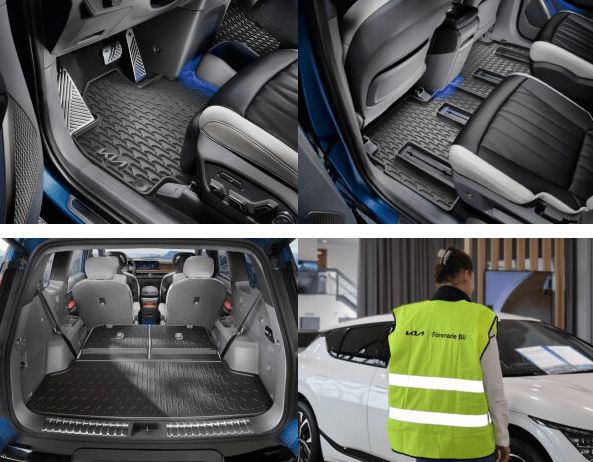 Startpaket Kia EV9 7-sits (gummimattor+bagagematta+reflexväst) - Bild 2
